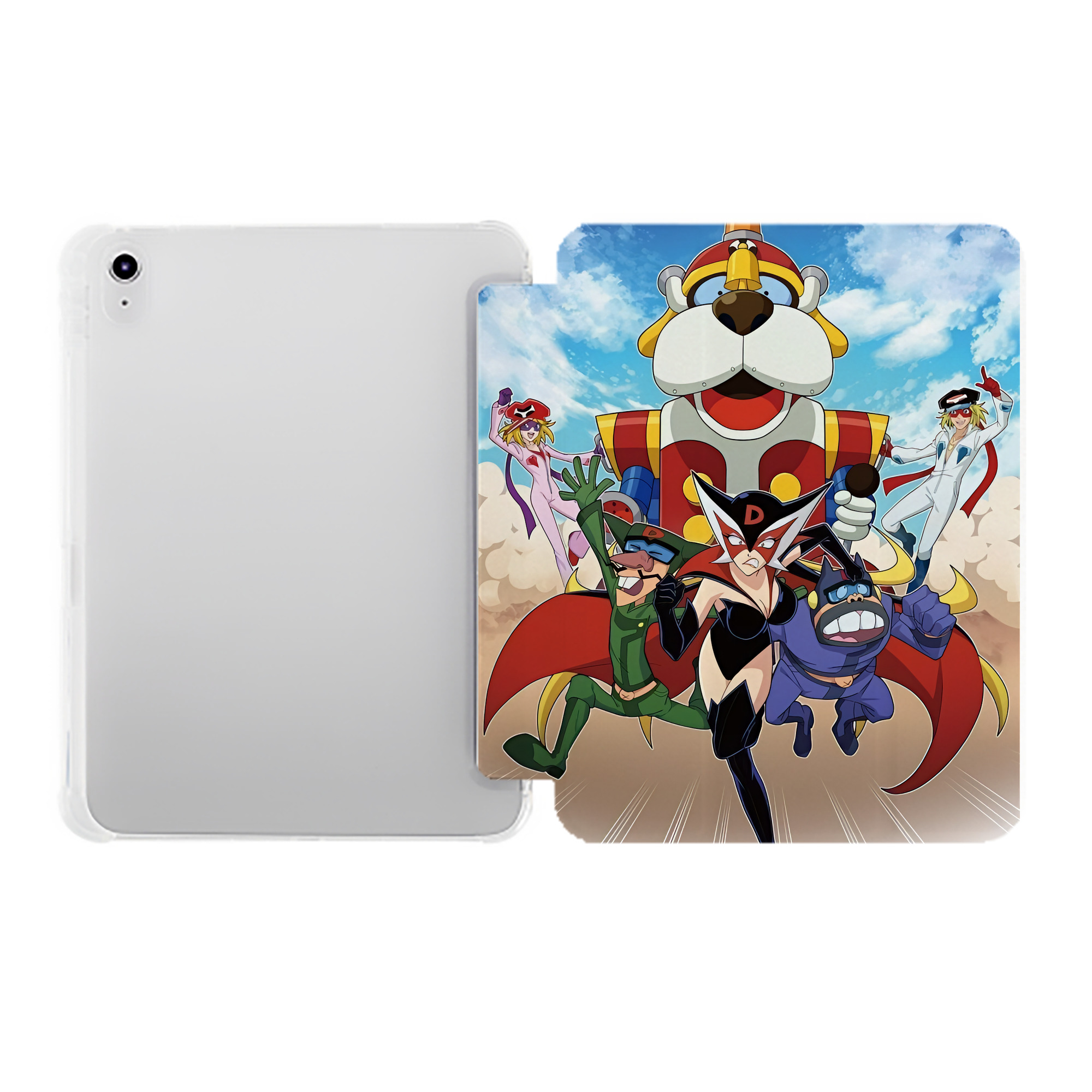 （画像用） アンパンマン Anpanman IPad ケース ペン収納付き 三つ折りスタンド PUレザー×シリコン 対応機種9.5/10.5/10.9インチ